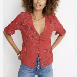 Madewell Daylight Top in Windswept Floral 00